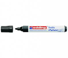 Tekstilės žymeklis Edding 4500, apvaliu galiuku, 2-3mm, juodos spalvos