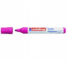 Tekstilės žymeklis Edding 4500, apvaliu galiuku, 2-3mm, rožinės spalvos.
