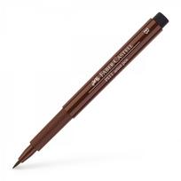 Rašiklis piešimui Faber-Castell PITT Artist Pen B, teptukinis, #175 Dark Sepia