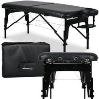 Masažo stalas sulankstomas ESTETIC BLACK 75 cm, juodas