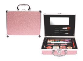 Vaikiškos kosmetikos rinkinys blizgančiame lagamine „Pink Glitter”