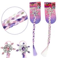 Prisegama plaukų kasa vaikams su gumyte „Princesė“, 47 cm