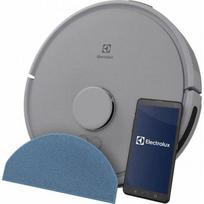 Naujos kartos išmanusis dulkių siurblys-robotas su  plovimo funkcija Electrolux ER71HW1UG pilkas