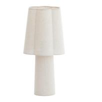 Baltos spalvos stalinis šviestuvas (aukštis 50 cm) su tekstiliniu gaubtu Musaby – Light & Living