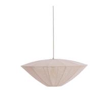 Kreminės spalvos kabantis šviestuvas su tekstiliniu gaubtu Satilla – Light & Living