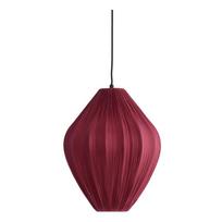 Bordo spalvos kabantis šviestuvas ø 12 cm su tekstiliniu gaubtu Verita – Light & Living