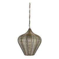 Bronzinės spalvos iš metalo kabantis šviestuvas ø 36 cm Alvaro – Light & Living