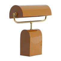 Oranžinės spalvos iš metalo stalinis šviestuvas (aukštis 38 cm) Cardona – Light & Living