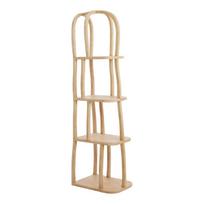 Šviesios natūralios spalvos iš mango masyvo pastatoma lentyna 53x175x40 cm Lowe – Light & Living