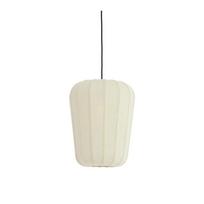 Baltos spalvos kabantis šviestuvas ø 10 cm su tekstiliniu gaubtu Bibury – Light & Living