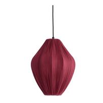 Bordo spalvos kabantis šviestuvas ø 12 cm su tekstiliniu gaubtu Verita – Light & Living