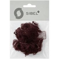 Tinklelis plaukams Sibel Day Net Dark Brown SIB005483, tamsiai rudas, 2 vnt.