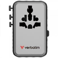 Adapteris kelioninis EU/UK/US GaN 2xUSB-C/2xUSB-A/1xUSB-C PD 100W Black 30191 | 30191 | 023942301912