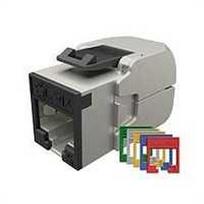 Solarix Samořezný Keystone CAT6A STP SXKJ-10G-STP-RAL-SA, RAL FIT modulis, GROUND LOCK, komponento lygis 4PPoE