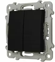 Ospel ŁP-10Z/m/33 SZAFIR Dvigubas laiptų jungiklis, juodos metalinės spalvos ŁP-10Z/m/33