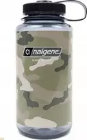 Gertuvė Nalgene plačiakaklis butelis 1 l pilkai juodas