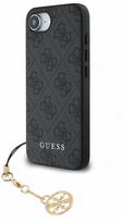 Guess 4G Charm dėklas skirtas Apple iPhone 16e Tone on Tone Pilkas
