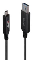 Lindy 10m USB 3.2 Gen 1 Type A to C Fibre Optic Hybrid Cable