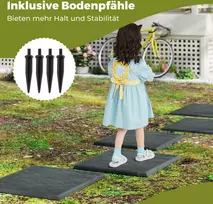 Promotions Stepping Stones Rinkinys 39.5x39.5x2 cm Pilka Polipropilenas