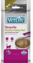 FARMINA Vet Life kačių struvitų kreminis skanėstas su vištiena ir tunu dėžutėje – skanėstas katei – 4x15g