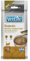 FARMINA Vet Life kreminis kačių skanėstas diabetikams su vištiena ir tunu dėžutėje – skanėstas katei – 4x15g