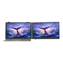 Portable monitor Blackview SCM6 Single Screen 14inch 1920x1080 16:9 LCD 60Hz IPS 178 USB-C 3.1x3 for 13-17.3 inch laptops 332x207x15.6mm Grey Black