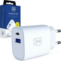 3MK Charger 30W USB-A USB-C PD 3.0 QC 4+ white