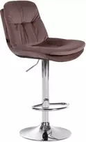 Baro kėdė "Laurel Velvet" chromuota