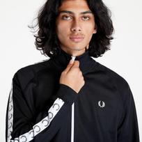 FRED PERRY Taped Track Jacket Black - Dydis S (J4620 198 Džemperiai)