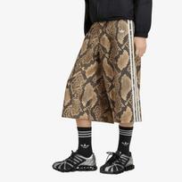 adidas Snake Print Denim Bermuda Shorts Linen/ Magic Beige - Dydis 26/32 (KX1899 Šortai)