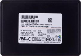 Samsung PM893 3.84TB Data Center SSD, 2.5'' 7mm, SATA 6Gb/s, Read/Write: 560/530MB/s, Random Read/Write IOPS 98K/31K