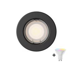 Philips - LED RGBW dimeriuojamas įleidžiamas šviestuvas PERIDOT 1xGU10/6,5W/230V juodas