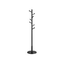 Medinė paltų kabykla | 175 x 38 cm | Pastatoma rūbų kabykla | Juoda