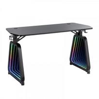 Žralok biely MEDUSA herný stôl s RGB LED osvetlením, čierna | WH0259 | 3858894503025