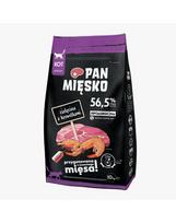 Pan Mięsko sausas maistas katėms su veršiena ir krevetėmis, 10 kg