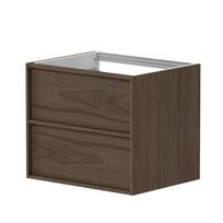 Vonios spintelė Kame HOME 60cm 2 stalčiai, Po stalviršiu, Be kriauklės, rudas ąžuolo fanera