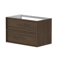 Kame HOME Vonios spintelė Po stalviršiu 80x46cm | Be kriauklės, rudas ąžuolo faneros apdaila