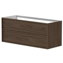 Vonios spintelė Kame HOME Po stalviršiu 120x46cm, Be kriauklės, rudas ąžuolo faneros apdaila