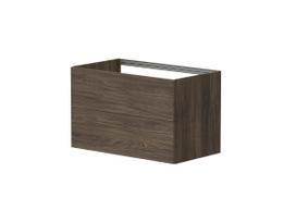 Vonios spintelė Kame Gama 80cm 2 stalčiai (push to open), Po stalviršiu, Be kriauklės, Rudas ąžuolas BUC/8-3DR/20-PO
