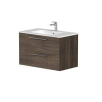Vonios spintelė Kame Gama 80cm 2 stalčiai, be kriauklės, Rudas ąžuolas BU/8-3DR/20