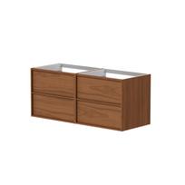 Vonios spintelė Kame Home 120cm 2 stalčiai, dvigubai (2x60cm) po kriaukle / viršus, Copper oak BUDC/12-3DR-DB/N11-HM