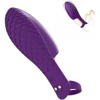 Diskretus ir ergonomiškas piršto vibratorius su 10 vibracijos režimų moterims