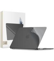 Matinis juodas dėklas Apple MacBook Air 15 M2 - M5 / 2023 - 2026 kompiuteriui "Tech-Protect Softshell"