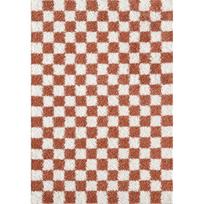 Kreminės spalvos/terakotos spalvos kilimas 80x150 cm Grida – ESTE
