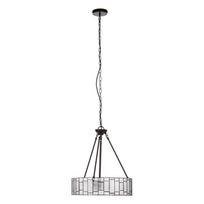Iš metalo kabantis šviestuvas ø 46 cm su stiklo gaubtu Waldorf – Premier Housewares
