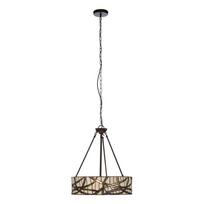 Iš metalo kabantis šviestuvas ø 46 cm su stiklo gaubtu Waldorf – Premier Housewares
