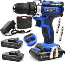 Akumuliatorinis gręžtuvas su akumuliatoriumi Geko G80655, 20 V, 2 Ah