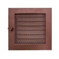 Grotelės židiniui HEARTH, vario spalvos, 170 x 170 mm
