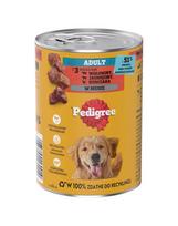 PEDIGREE Suaugusiųjų skardinė 400 g drėgnas maistas visaverčiam suaugusių šunų maistui su 3 rūšimis: jautiena, aviena ir vištiena, tyrėje