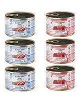 SUPER RAFI Mini Pure Line mix 2 skonių su batatais 6x185g drėgnas maistas mažų veislių šunims
